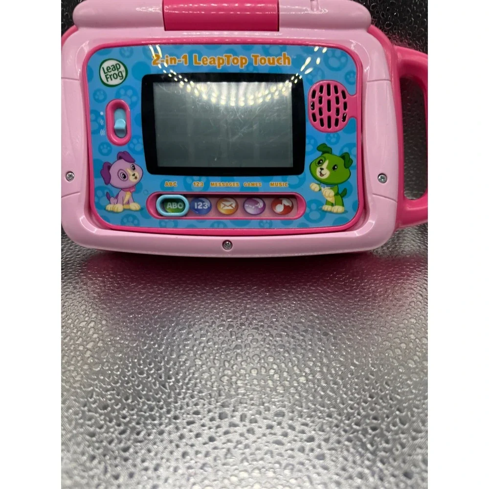 LeapFrog 2-in-1 LeapTop Touch Pink Kids Educational Learning Tablet Laptop Toy